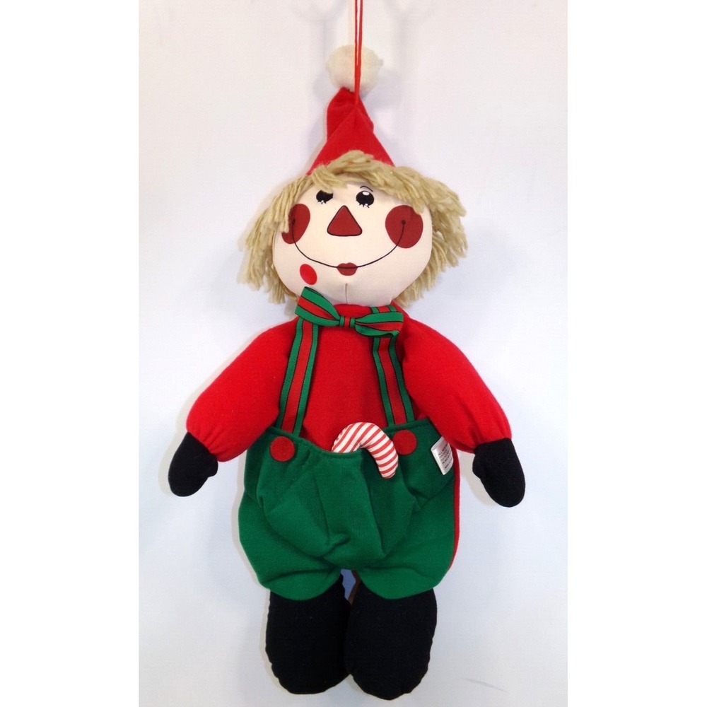 Santas Best Hang 'n Stuff‎ Christmas Stocking Raggedy Doll Vintage Rennoc